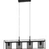 Riippuvalaisin 4-os EGLO Catterick 4x40W 91x16,5cm musta