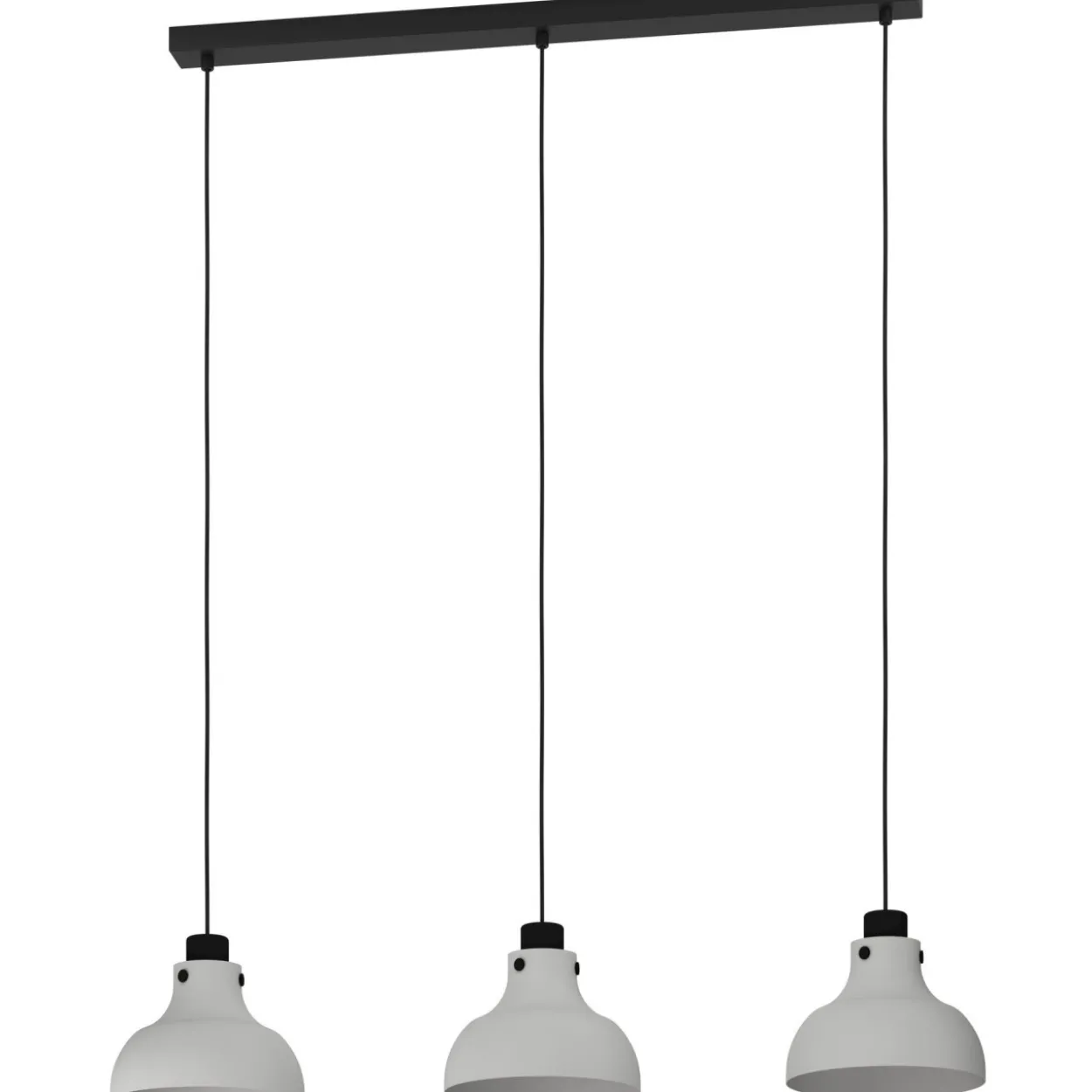 Riippuvalaisin 3-os EGLO Matlock 3x40W 90x20cm harmaa/musta
