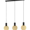 Riippuvalaisin 3-os EGLO Sarona led 3x4,5W 91x5cm musta/kulta
