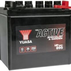 Ruohonleikkuriakku Yuasa 895 26Ah 250A EN 187x127x181 -/+