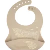 Ruokalappu Canbol Babies silikoni taskullinen beige
