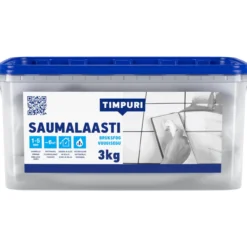 Saumalaasti 3 kg harmaa muoviastia