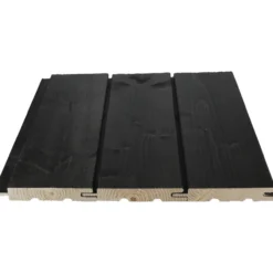 Saunapaneeli Cent STS(3) 15x95x2400, Kuusi, Musta Saunasuoja
