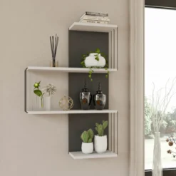 Seinähylly Chic Home 64 x 19 x 96 cm Cane