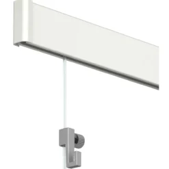 Seinäkiskosetti Easy valkoinen, 200 cm