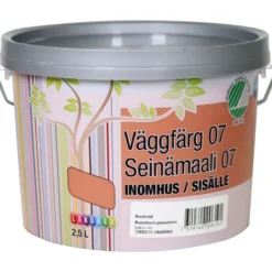 Seinämaali 07 2,5 l Ruosteenpunainen