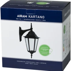 Seinävalaisin Kartano PR-Y-U E27 max 100 W musta