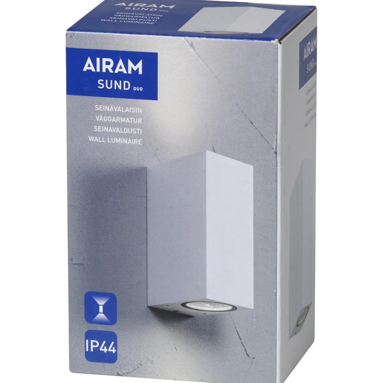 Seinävalaisin Sund Duo IP44 GU10 max 2 x 11 W valkoinen