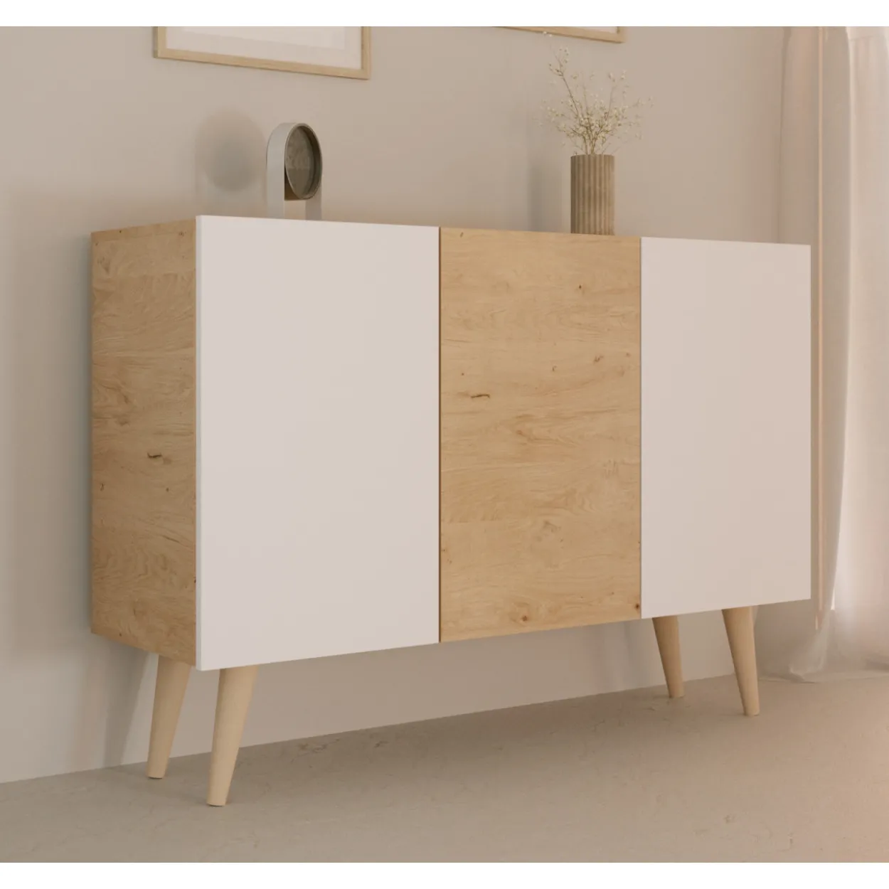 Senkki Kocot 120 cm Toronto valkoinen/beige