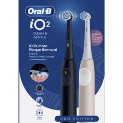 Sähköhammasharja Oral-B iO2 Duo musta/vaaleanpunainen + 1 matkakotelo