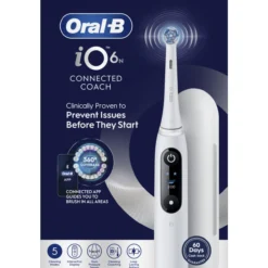 Sähköhammasharja Oral-B iO6 valkoinen + matkakotelo