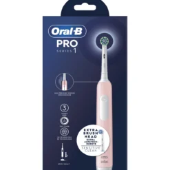 Sähköhammasharja Oral-B Pro 1, pinkki + 1 extra-vaihtoharja