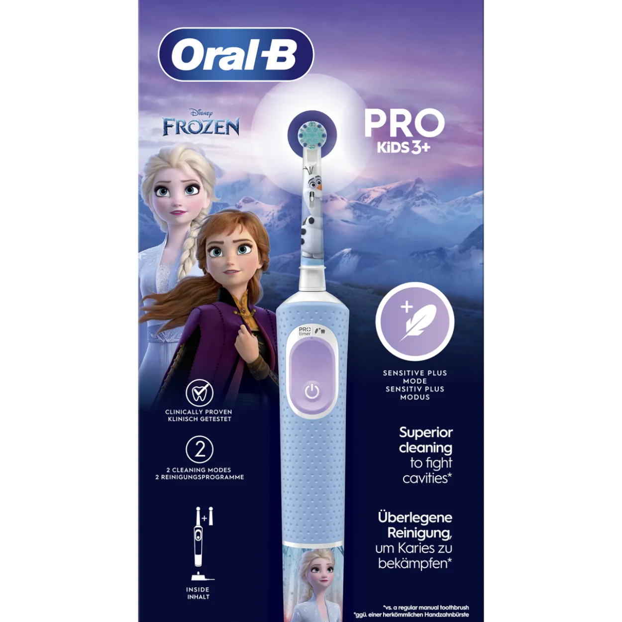 Sähköhammasharja Oral-B Vitality Pro Kids Frozen + 1 vaihtoharja