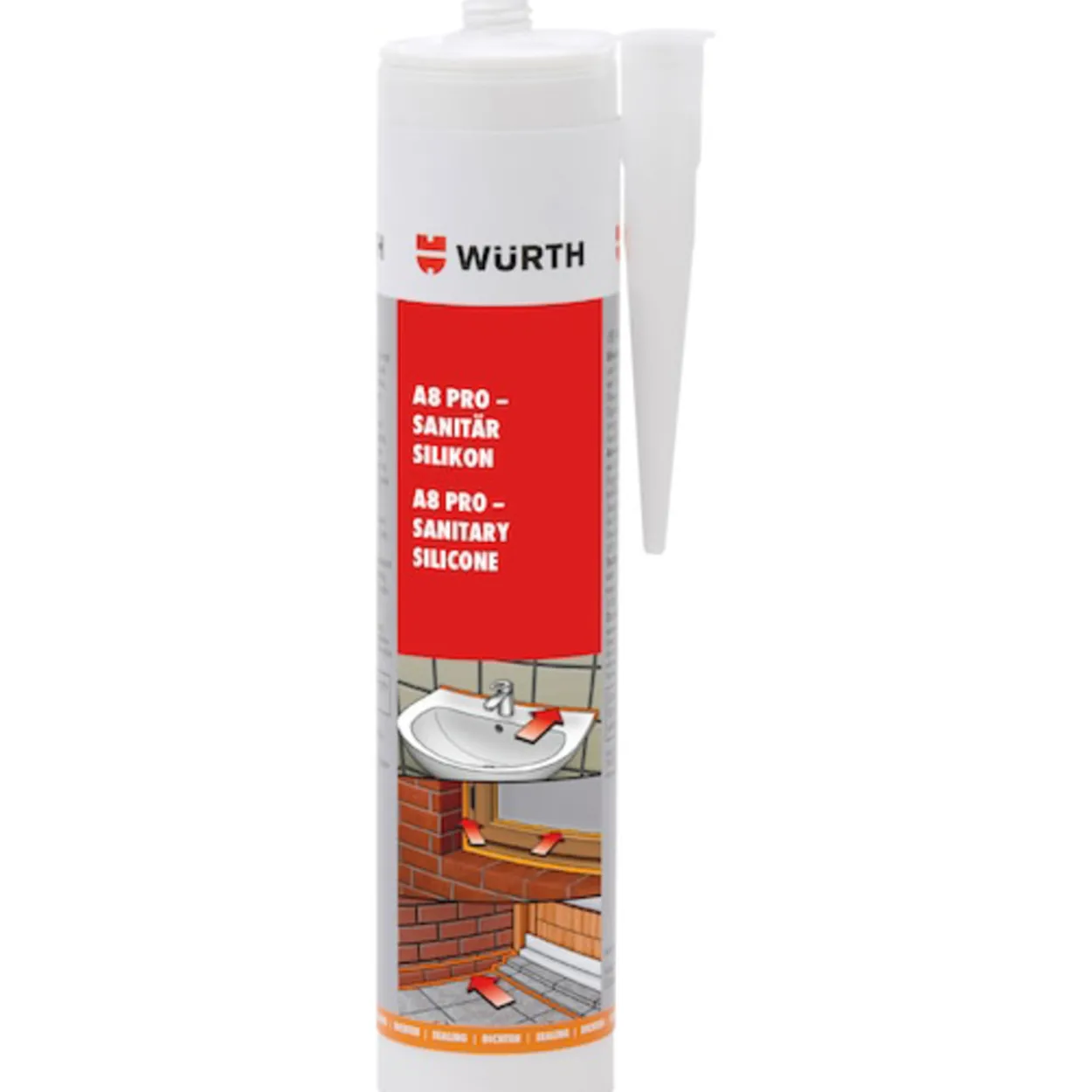Silikoni Wurth A8 PRO 310 ml beige