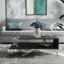 Sohvapöytä Chic Home 100 x 50 x 40 cm Loitsu antrasiitti
