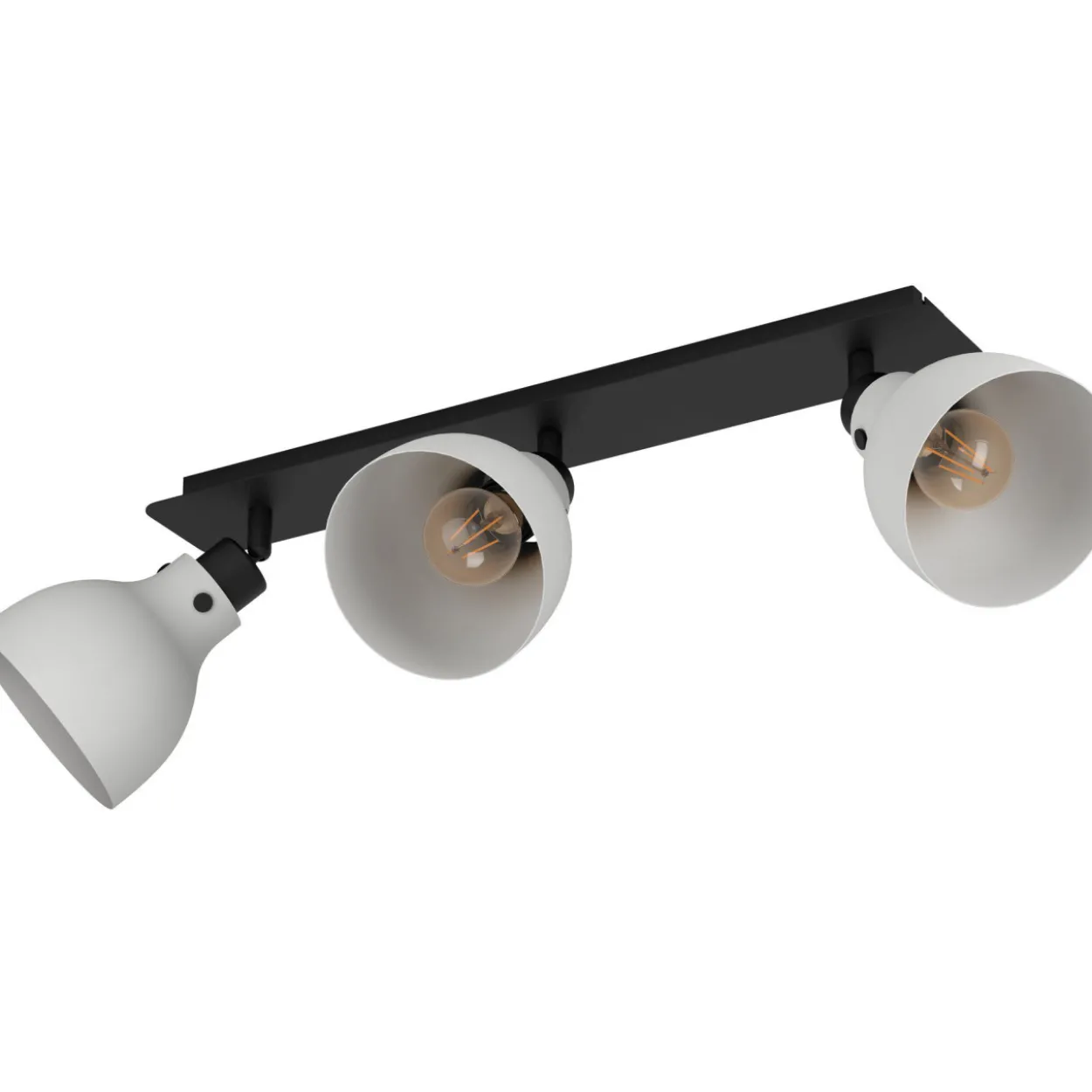 Spottivalaisin 3-os EGLO Matlock 3x40W 74x14,5cm harmaa/musta