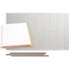 STP-5 ympäripontattu MDF 10X120X2070 Mel Valkoinen E0 5KPL