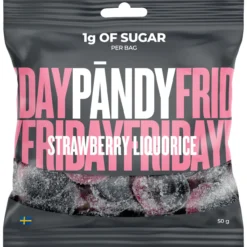 Strawberry Liquorice Pändy 50 g