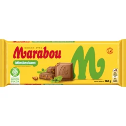 Suklaalevy Marabou 160 g Mintkrokant
