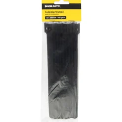 Tarranippuside Kraft 12 x 200 mm, 10 kpl, musta