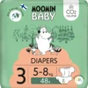 Teippivaippa 48 kpl Muumi Baby 3, 5-8 kg