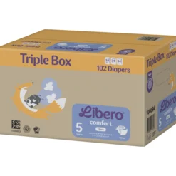Teippivaippa Libero 102 kpl Comfort koko 5, 9-14 kg Triple Box