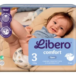 Teippivaippa Libero 43 kpl Comfort 3, 5-8 kg