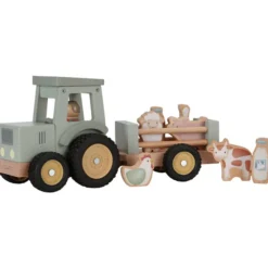Traktori peräkärryllä Little Dutch Little Farm