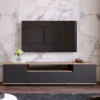 TV-taso Chic Home 180 cm Fransi ruskea/antrasiitti