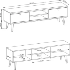 TV-taso Eureka Jasmin (leveys 160 cm)