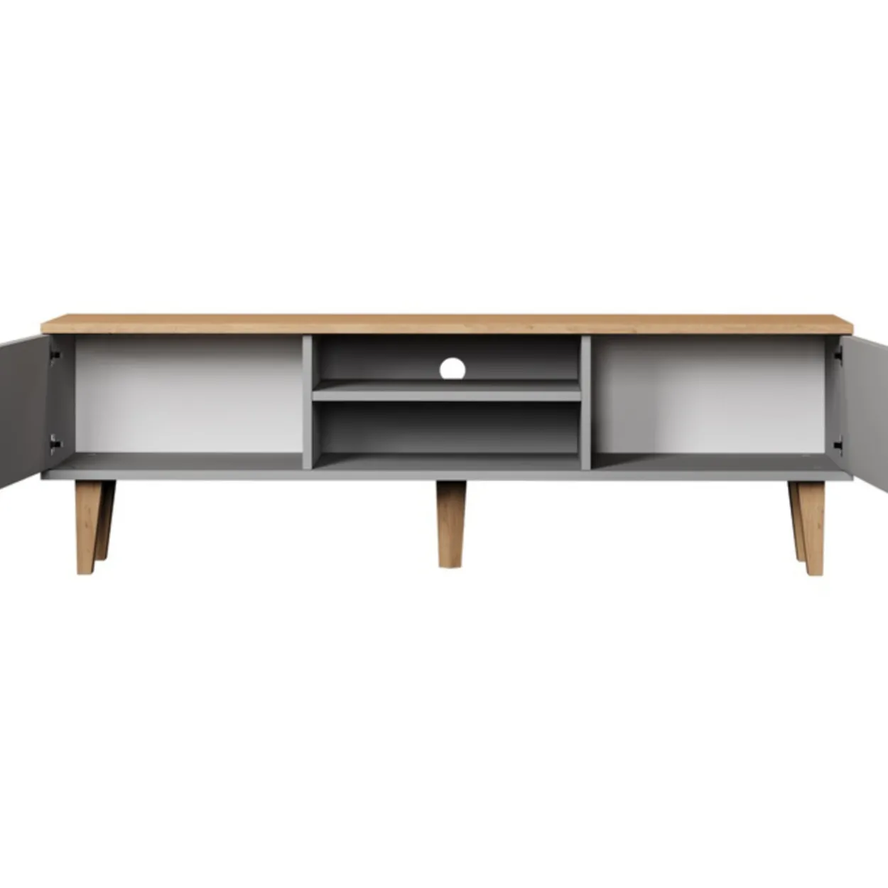 TV-taso Kocot 160 cm Denver harmaa/beige