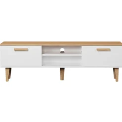 TV-taso Kocot 160 cm Denver valkoinen/beige