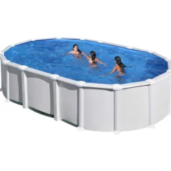 Uima-allas Gre by Swim & Fun 610 x 375 x 132 cm ovaali, valkoinen