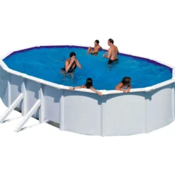 Uima-allas Gre by Swim & Fun 500 x 300 x 120 cm ovaali, ulkoisilla sivutuilla valkoinen