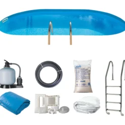 Uima-allas Gre by Swim & Fun 800 x 400 x 150 cm maahan upotettava, ovaali