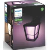 Ulkoseinävalaisin Philips Hue Econic White and Color Ambiance, musta