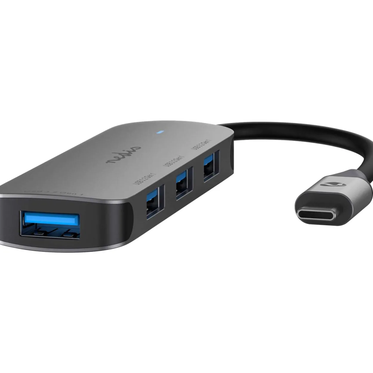 USB-keskitin Nedis USB-C - 4 x USB-A Naaras, Gen 1