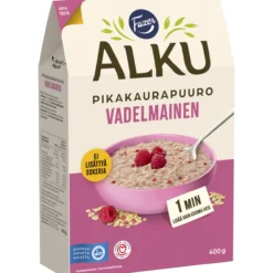 Vadelmainen kaurapuuro Fazer Alku 400 g