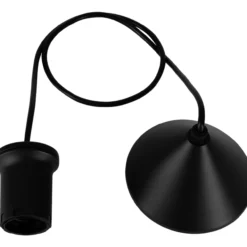 Valaisinjohto Eglo Capoliveri-E E27 musta
