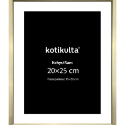 Valokuvakehys Kotikulta 20 x 25 cm alumiinia kulta