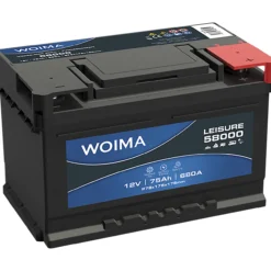Vapaa-ajanakku Woima 75Ah 278 x 175 x 190 -/+ 680A EN