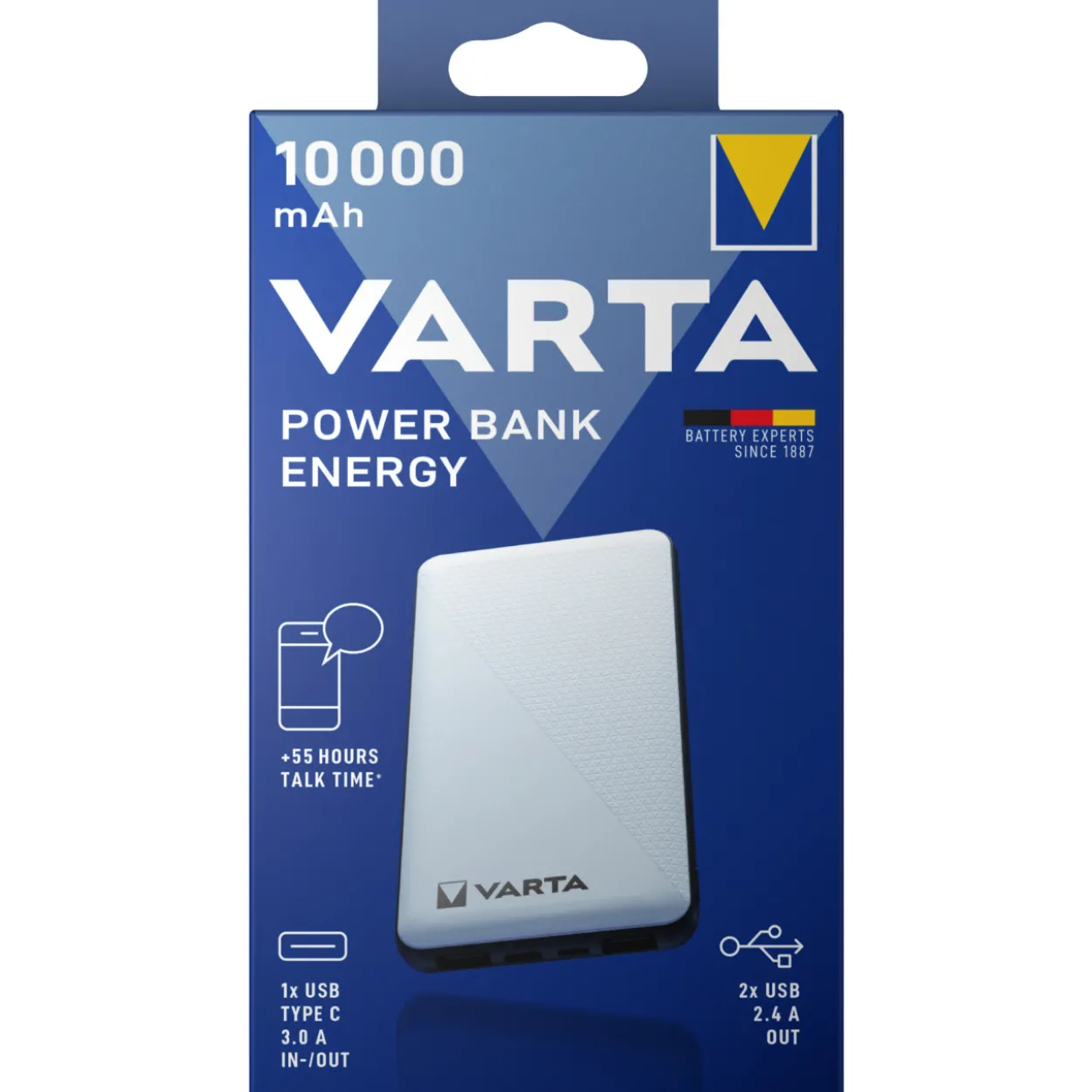 Varavirtalähde Varta 10000 mAh