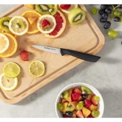 Veitsi Tefal 8 cm Colorfood sahalaitainen musta